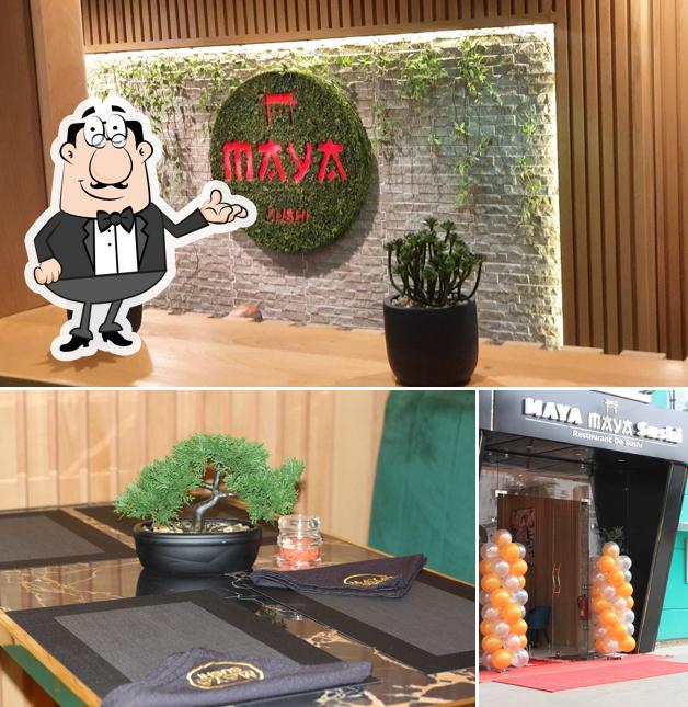 Vérifiez la photo représentant la intérieur et extérieur concernant Maya Sushi