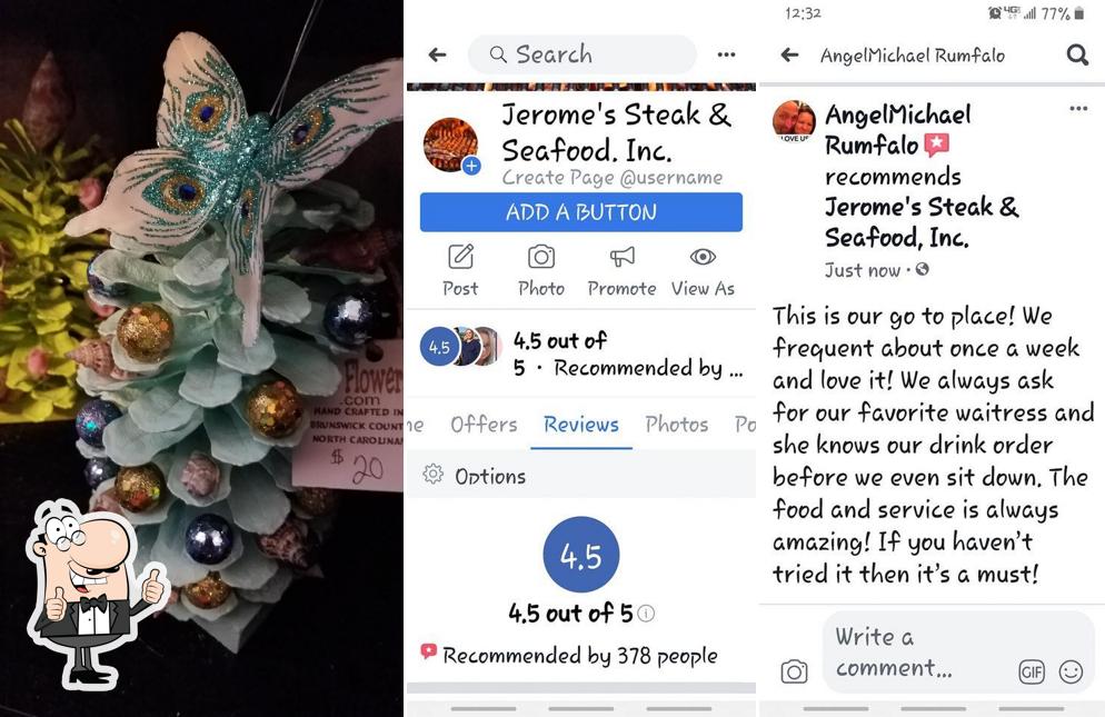 Jerome's Steak & Seafood in Shallotte Restaurant menu and reviews