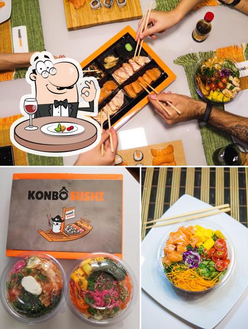 Comida em Konbô Sushi