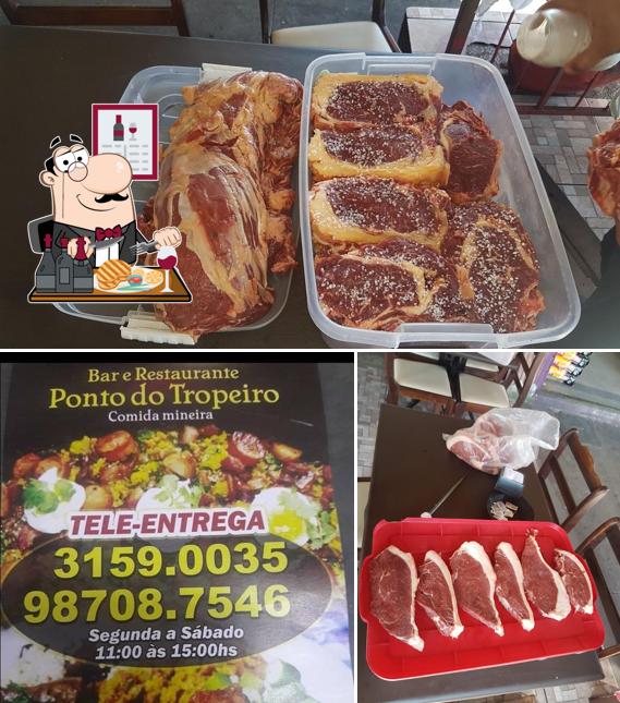 Peça pratos de carne no Ponto Do Tropeiro Bar E Restaurante