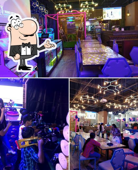 The interior of FUSION Game Center and Cafe
