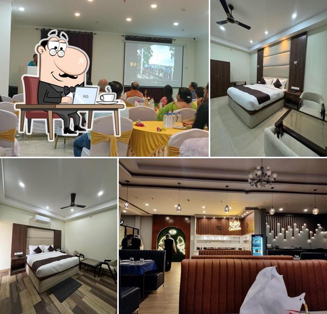 The interior of KP Palace