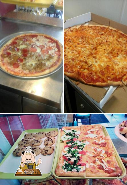 Pick pizza at Toscano Pizzeria
