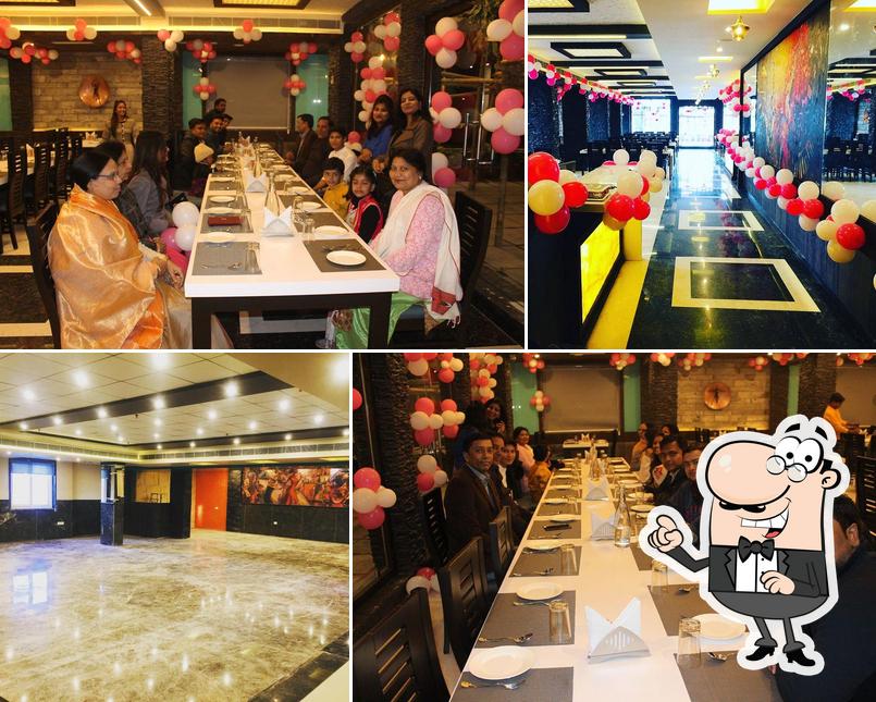 The interior of Daawat Restaurant Baran