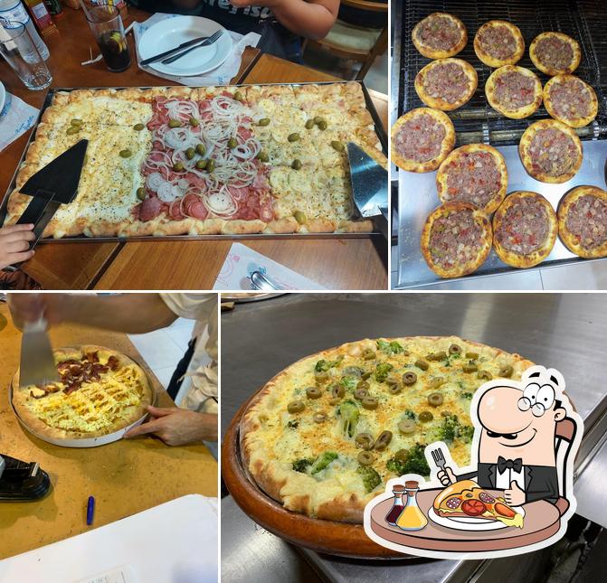 Consiga diferentes tipos de pizza