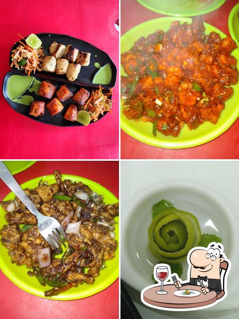 Food at The veggies Nalapaka Hotel