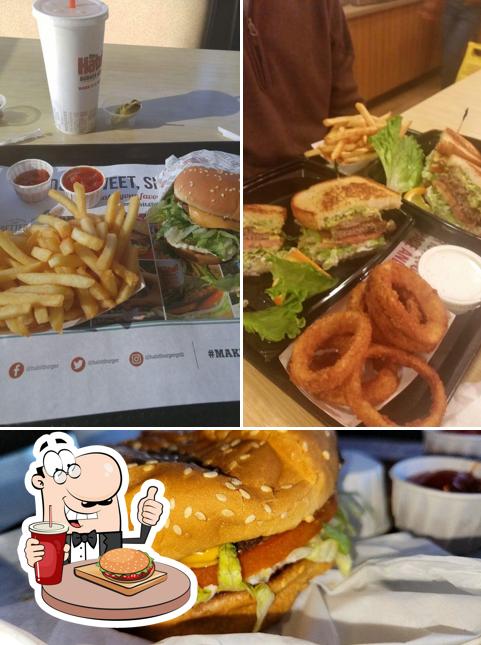 Order a burger at The Habit Burger Grill