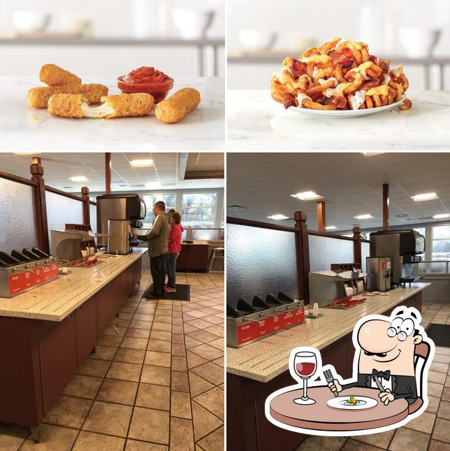 Check out the image displaying food and interior at Arby's