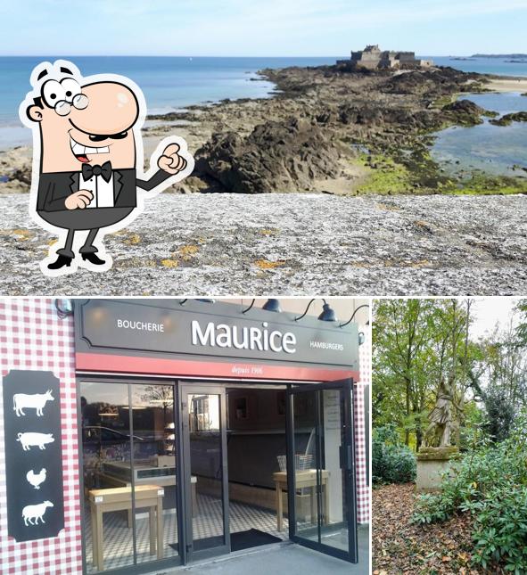 La parte exterior de Maurice St Malo