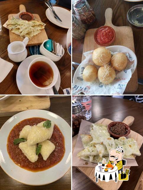 Food at Jamie Oliver's Pizzeria
