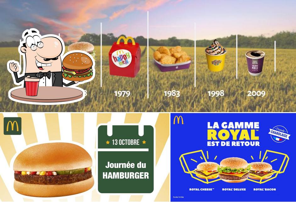 Get a burger at McDonald's