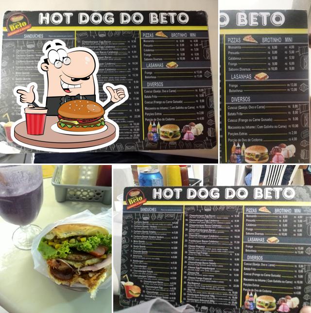 Peça um hambúrguer no Hot Dog do Beto