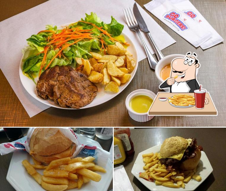 Prove batatas fritas no Go Burgers/UrbanFlame Burger