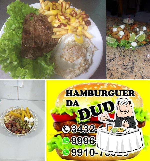 Comida em Hamburger Da Duda