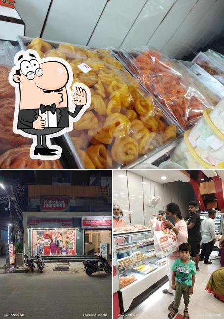Here's an image of Karaikal iyangars (House of halwa and cakes)
