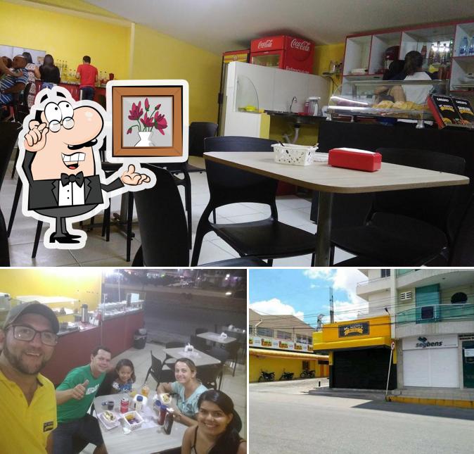 A imagem da interior e exterior no Mc Mano's