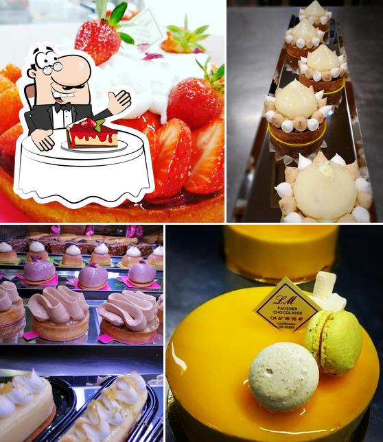 LM Pâtisserie & Boulangerie sert une sélection de desserts