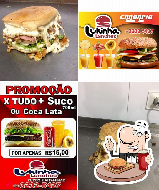 Peça um hambúrguer no Lukinha Lanches