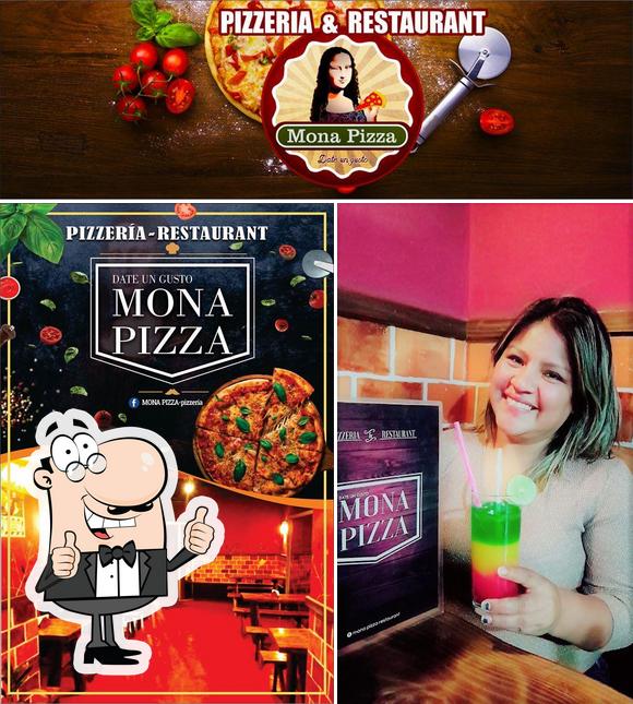 Look at the picture of "MONA PIZZA" Pizzeria-Restaurante