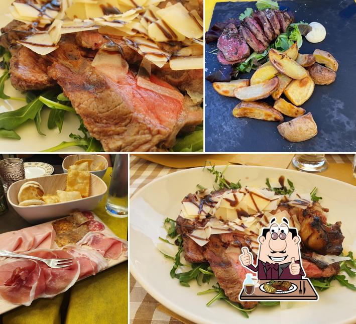 Probiert ein Fleischgericht bei Osteria del Tortellino Lucca