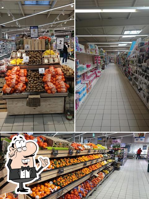 Installez-vous à l'une des tables de Carrefour Market Chartrettes