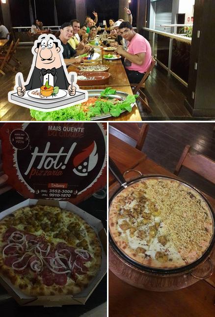 Comida em Hot Pizzaria e Choperia