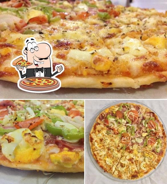 Escolha pizza no Patente Pizzaria