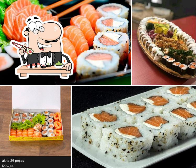 Experimente diversas opções de sushi