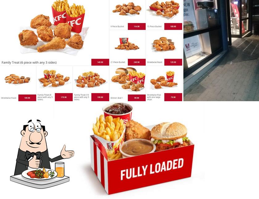 Essen im KFC Rustenburg (Beneden Street)