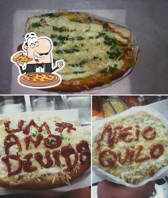 Elige una pizza en Dog do Binho