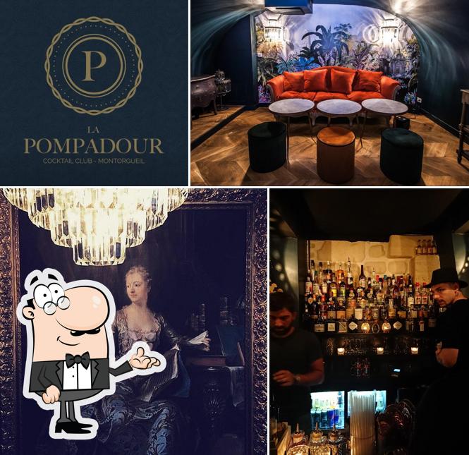 L'intérieur de La Pompadour Cocktail Club