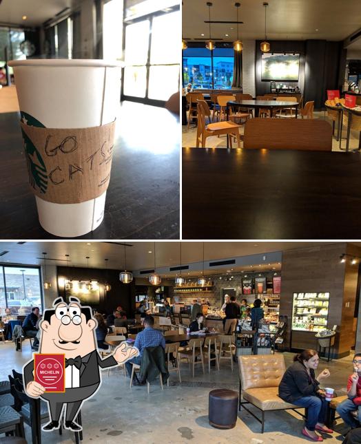 Look at the photo of Starbucks