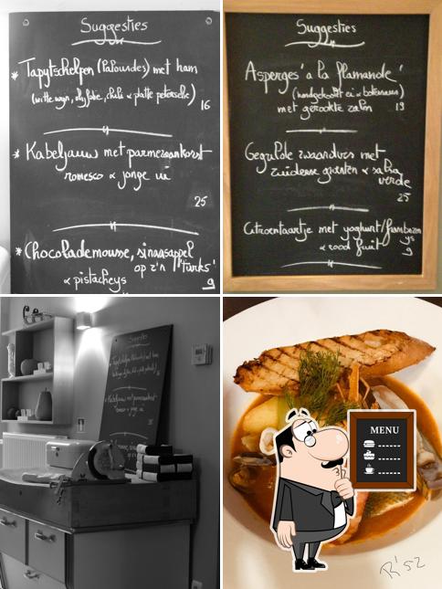 Découvrez le menu du jour sur le tableau