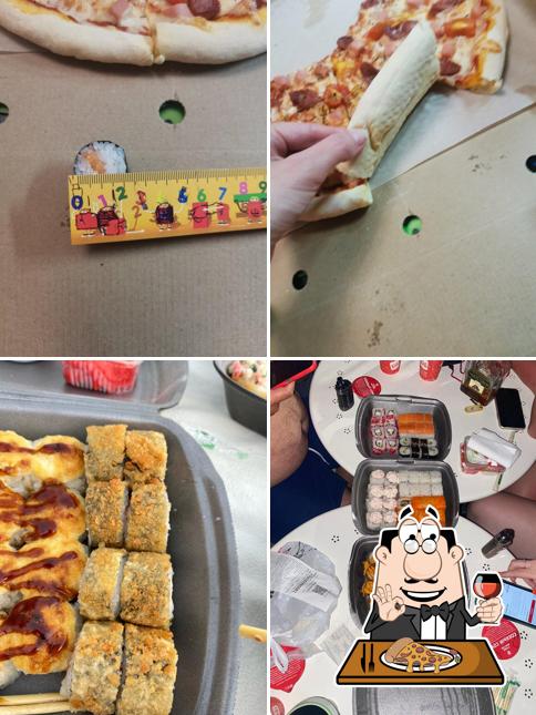 Essayez des pizzas à Sushi master