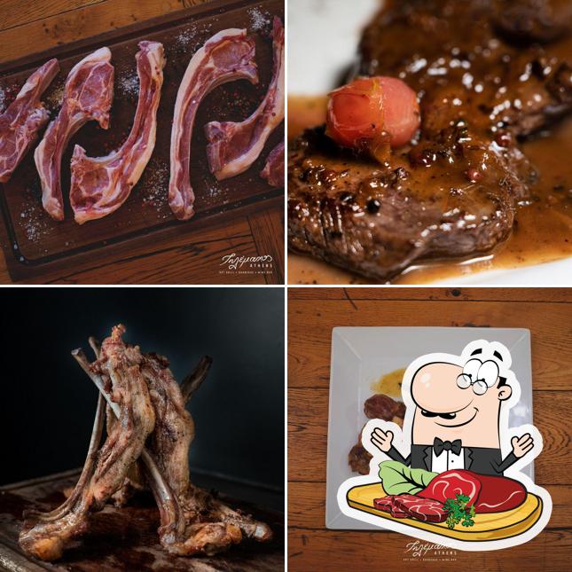 Tómate un plato con carne en Telemachos Athens - Awarded meat & wine restaurant
