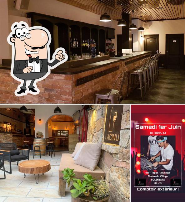 Découvrez l'intérieur de L'Acinu Bar Cocktails Planches Pizzas Solenzara