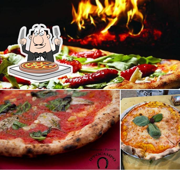 Scegli una pizza a Ippocampo ristorante Trattoria Roma