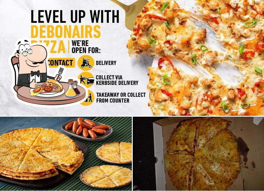 A Debonairs Pizza, vous pouvez prendre des pizzas