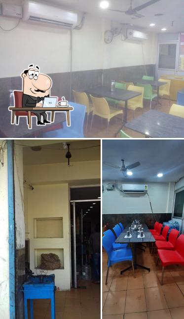 The interior of Aahar Punjabi Dhaba