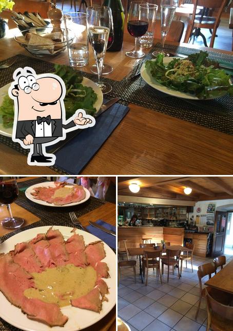 La interni e pizza del ristorante