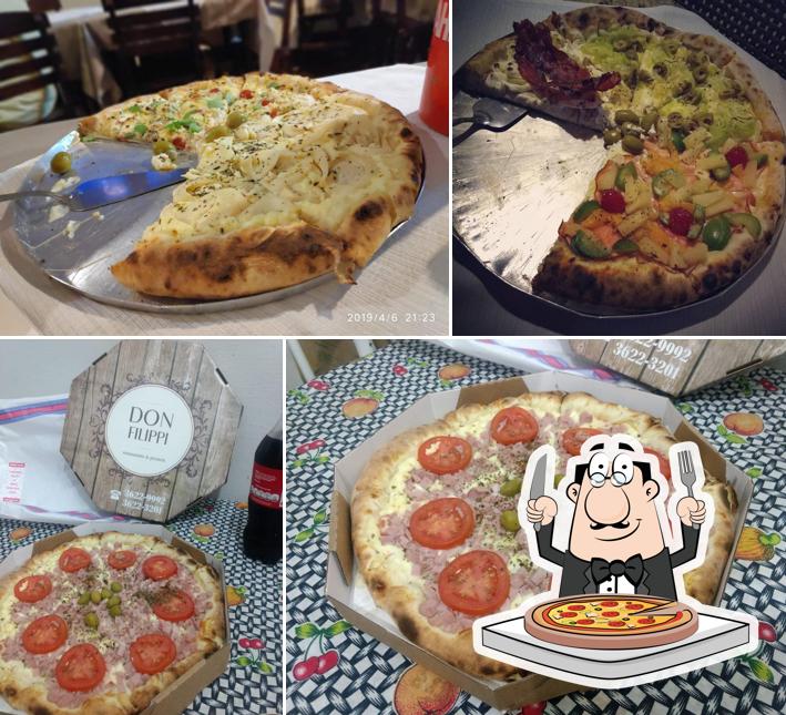 Consiga pizza no Restaurante E Pizzaria Don Filippi