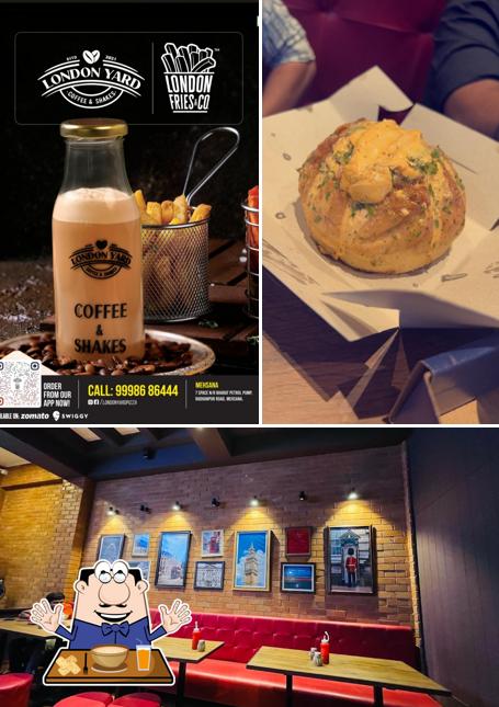 The image of food and interior at LONDON YARD PIZZA & LONDON WRAPS