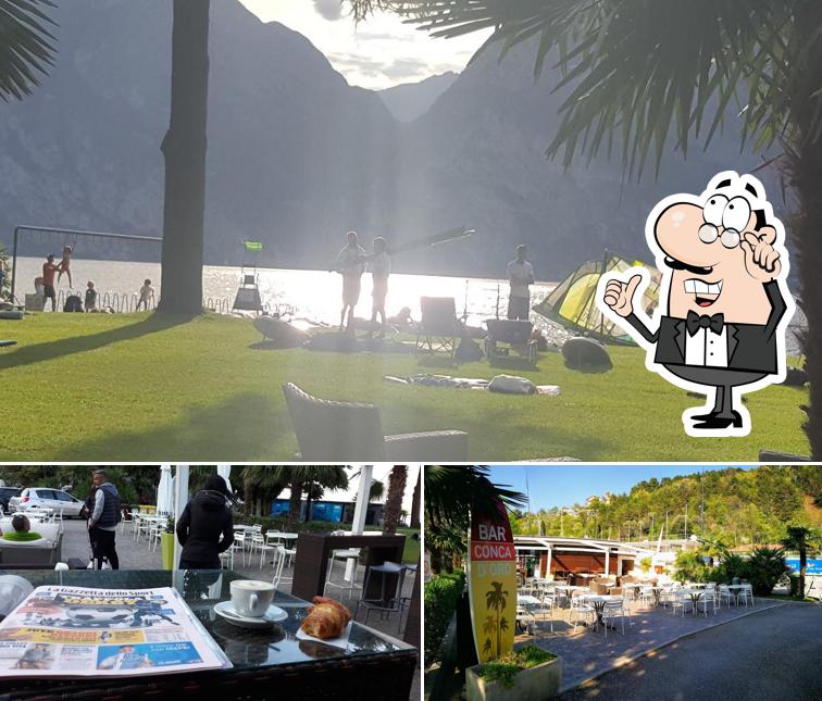 Gli interni di Beach Bar Conca d'Oro