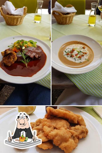 Еда в "Gasthaus Jennerwein"