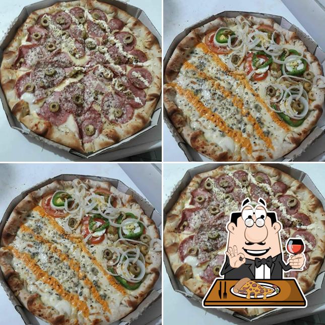 Experimente pizza no Pizzaria campos