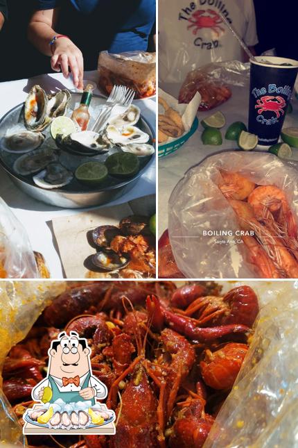 Try out seafood at The Boiling Crab