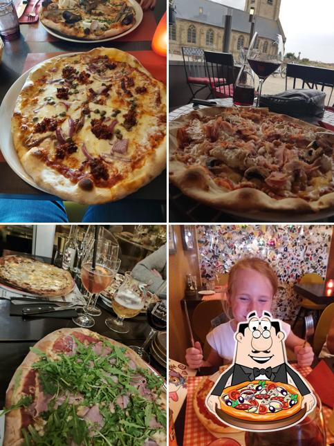 Prenez différents genres de pizzas
