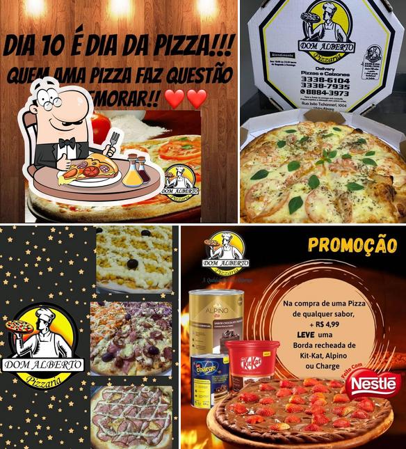 Escolha pizza no Pizzaria Dom Alberto - Bigorrilho