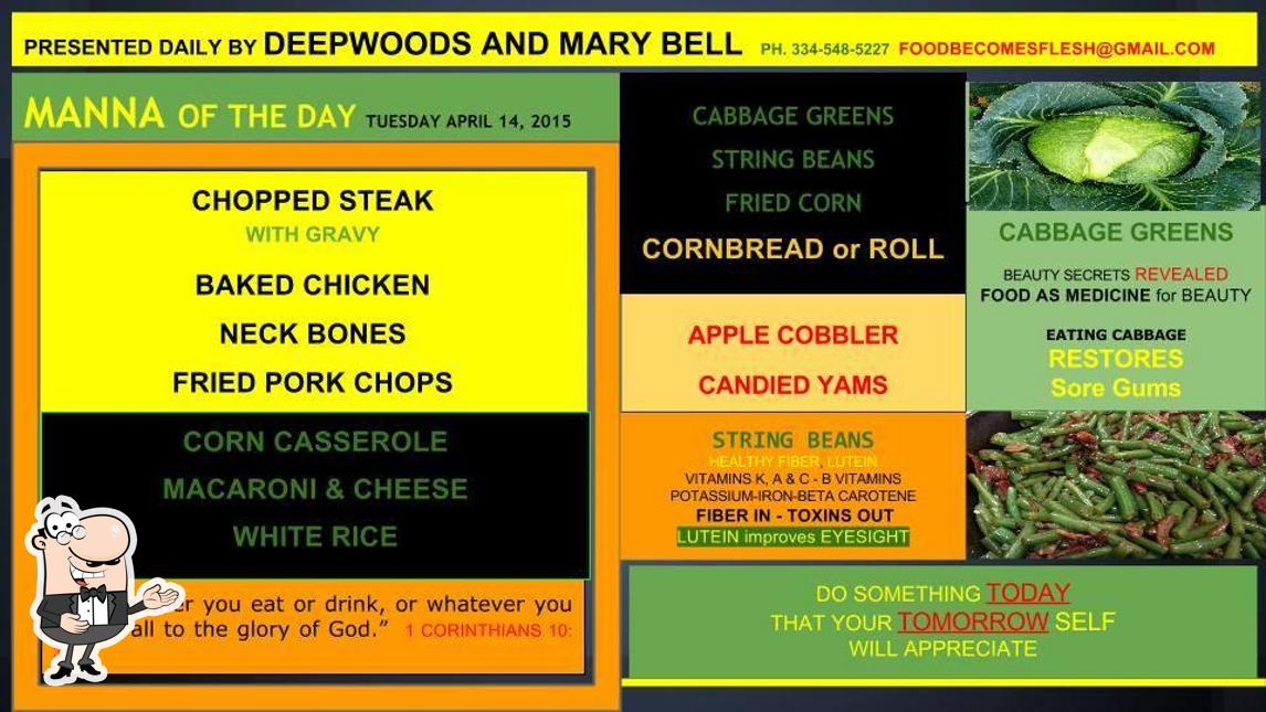 Here's a picture of DeepWoods by Mary Bell - Soul2Soul Foods