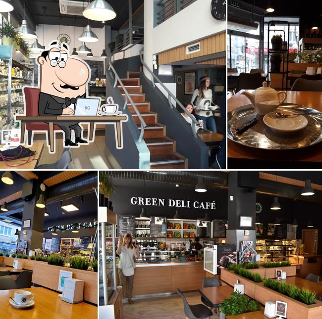 L'intérieur de Green Deli Café